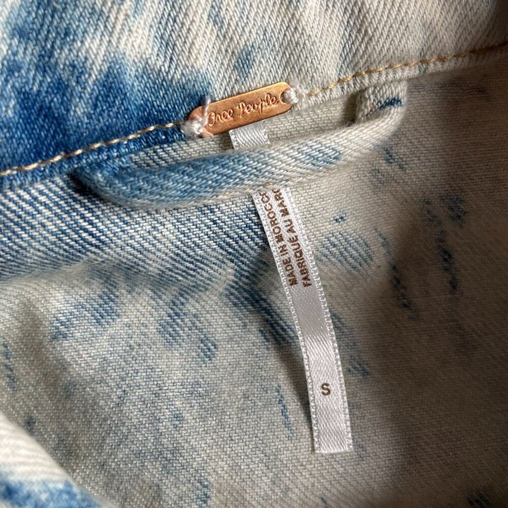 Free People dyed denim jacket S - Picture 3 of 11